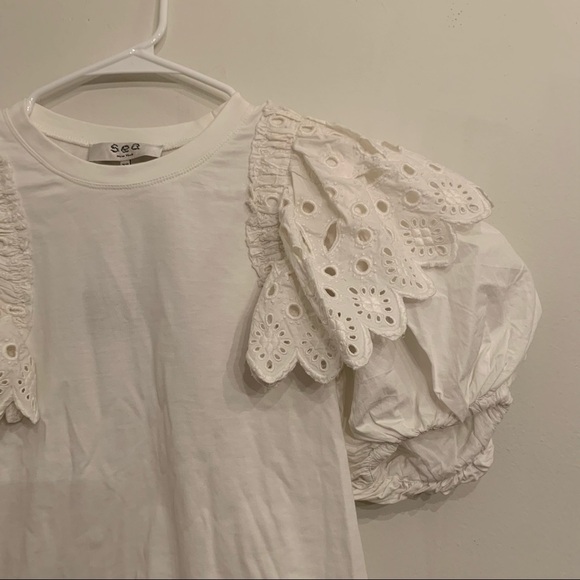 NWT Sea NY Puff Sleeve Top - Picture 5 of 10